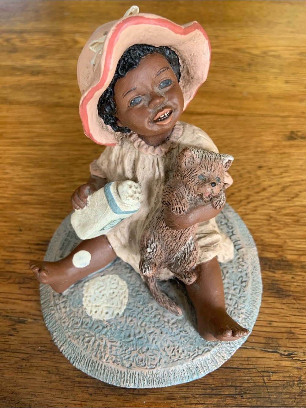 All God’s Children Martha Holcombe Girl Figurine & Kitten Kezia 1988 God is Lov